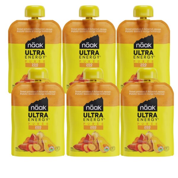 Näak Ultra Energy Püree 6er Box Süßkartoffel+Butterkürbis