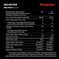 2 PowerBar Iso Active 1320g Dosen + 0,75lt Trinkflasche 2 Dosen Red Fruit