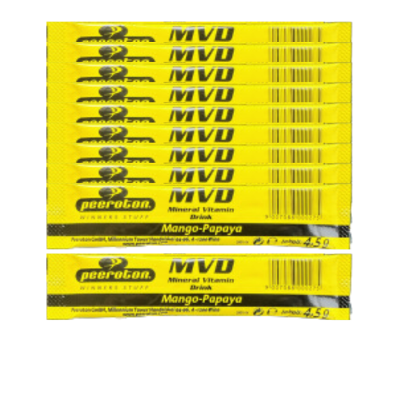 Peeroton Vitamin Mineral Drink Sticks 10er Pack Mango-Papaya