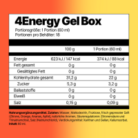 4Endurance Energy Gel 18er Box Lemon