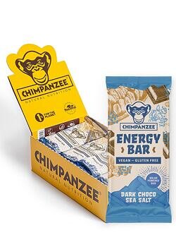 Chimpanzee Energy Bar Riegel 15er Box Dark Chocolate - Sea Salt