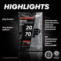 PowerBar Refuel Clear Recovery Drink Portionsbeutel 10er Box Wild Cherry