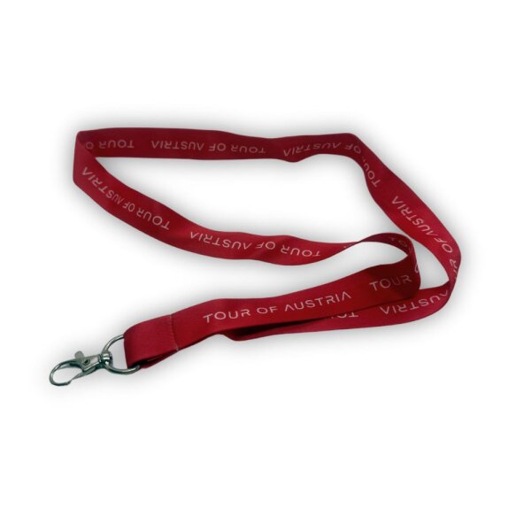 Tour of Austria Schlüsselband  mit Karabiner rot