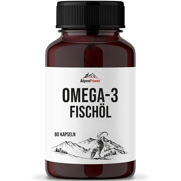 AlpenPower Omega 3 Fischöl 60 Kapseln