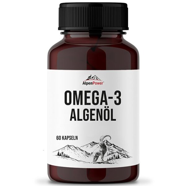 AlpenPower Omega 3 Algenöl Vegan Forte 60 Kapseln
