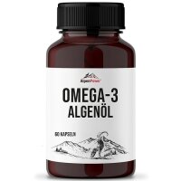 AlpenPower Omega 3 Algenöl Vegan Forte 60 Kapseln