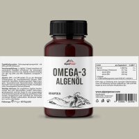 AlpenPower Omega 3 Algenöl Vegan Forte 60 Kapseln