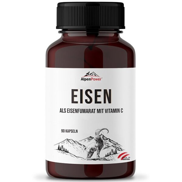 AlpenPower Eisen als Eisenfumarat - 90 Kapseln