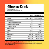 4Endurance Energy Drink 900g Beutel Zitrone-Limette