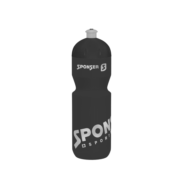 Sponser Trinkflasche 0,75l - NEU schwarz/silber