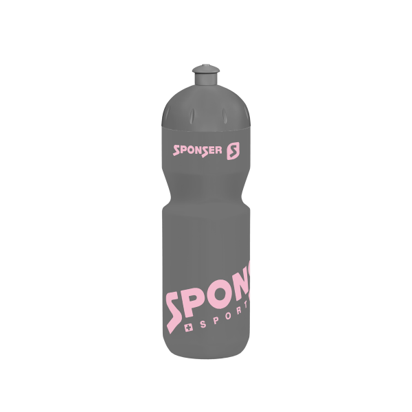 Sponser Trinkflasche 0,75l - NEU grau/rosa