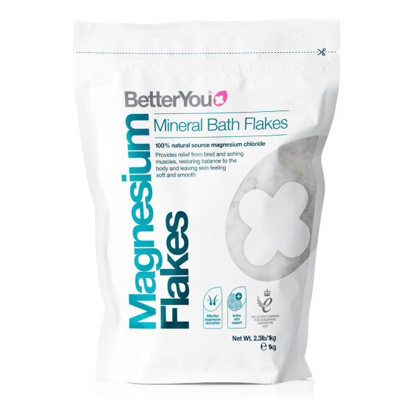 BetterYou Magnesiumflocken 250g Badesalz Standbeutel