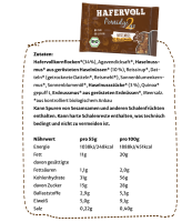 Hafervoll Porridge2go Veganer Bio Riegel 13er Box Haselnuss MHD 09-2025