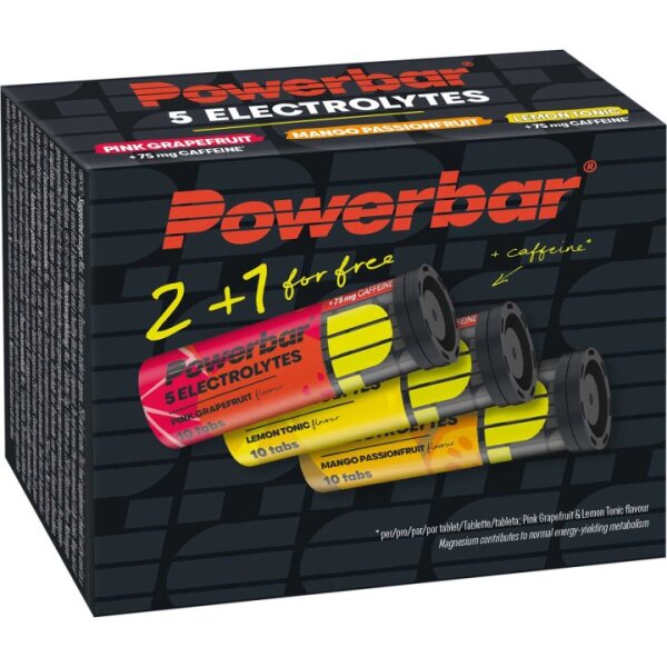 PowerBar 5Electrolytes Multiflavour Pack - Drink Brausetabletten 2+1 gratis (3x10er Dose)