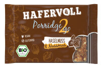 Hafervoll Porridge2go Veganer Bio Riegel 13er Box Erdnuss MHD 09-2025
