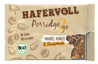 Hafervoll Porridge2go Veganer Bio Riegel 13er Box Erdnuss MHD 09-2025