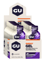 GU Energy Gel 24er Box Jet Blackberry + Caffeine MHD 09-2025