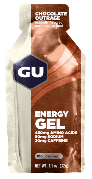 GU Energy Gel Chocolate Outrage + Caffein MHD 10-2025