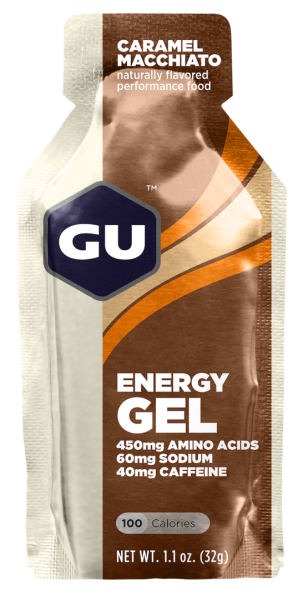 GU Energy Gel Caramel Macchiato + Caffein MHD 09-2025