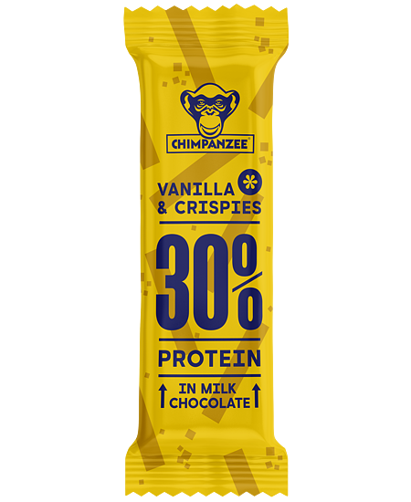 Chimpanzee 30% Protein Riegel Vanilla & Crispies MHD 09-2025