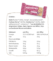 Hafervoll Organic Flapjack Riegel 5er Pack Almond & Rasin