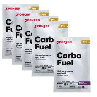 Sponser Carbo Fuel Einzelbeutel Natural Blackcurrant 5er...