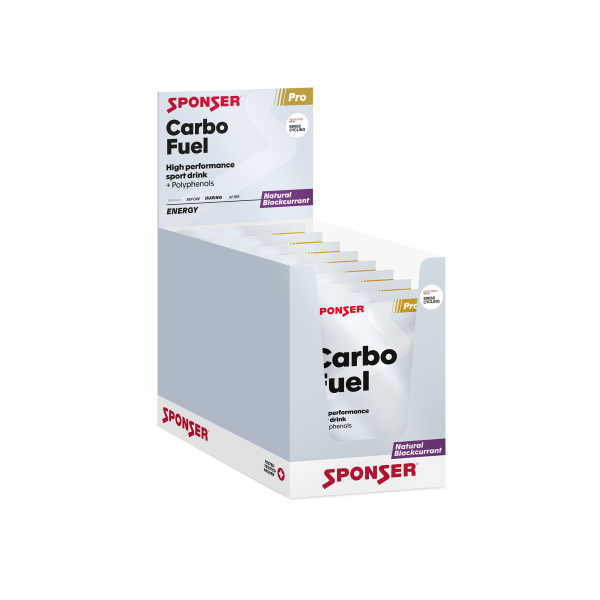 Sponser Carbo Fuel Einzelbeutel Natural Blackcurrant 10er Box