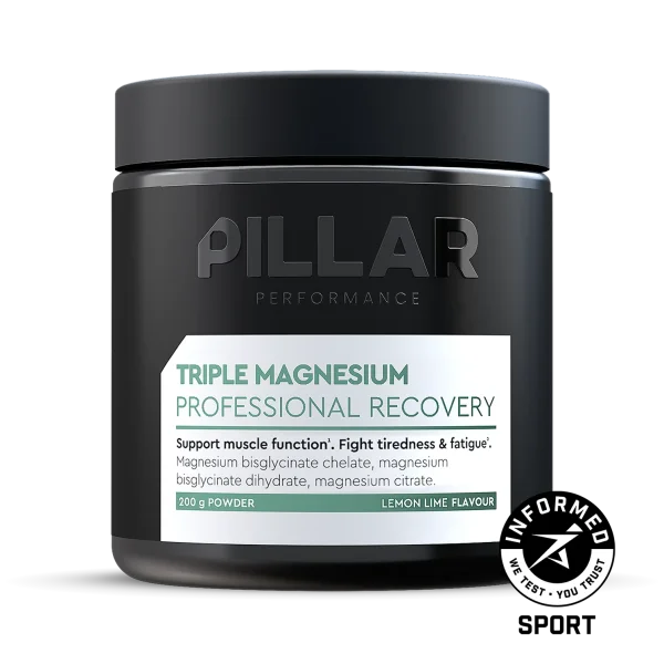 Pillar Performance - Triple Magnesium 200g Pulverdose Lemon Lime Glasdose