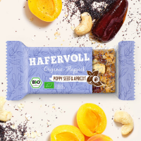 Hafervoll Organic Flapjack Riegel 18er Box Mohn &...