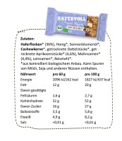 Hafervoll Organic Flapjack Riegel 18er Box Mohn & Aprikose MHD 12-2025