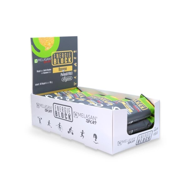 Melasan Sportriegel Energieblock 18er Box  MHD 12-2025
