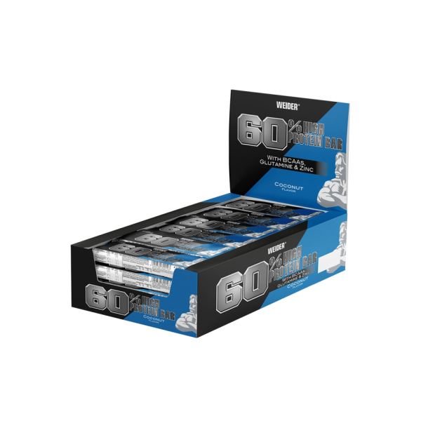Weider 60% Protein Riegel 24er Box Coconut