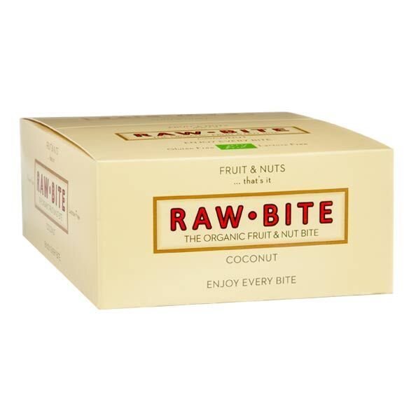 Raw Bite BIO Riegel 12er Box Coconut (Kokosnuss) MHD 01-2026