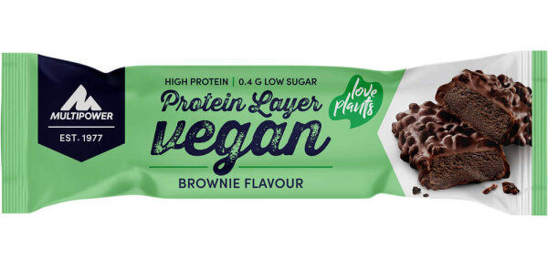 Multipower Protein Layer Vegan Riegel Brownie MHD 01-2026