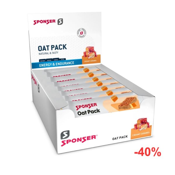 Sponser Oat Pack Creamy Caramel Riegel 25er Pack