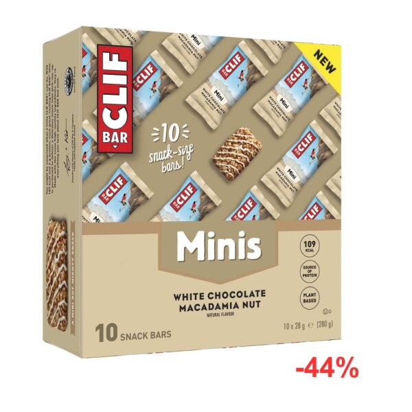 Clif Bar MINI Riegel 10er Box MHD 02-2026