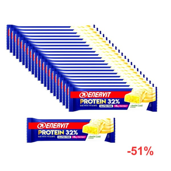 Enervit Protein 32% Riegel Lemon Cake 48g 30er Box