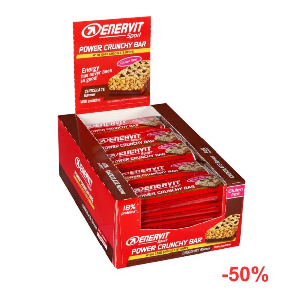 Enervit Sport Power Crunchy Bar Riegel 25er Pack Brownie & Choco
