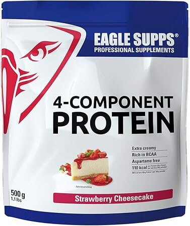 Eagle Supps 4-Component Protein 500g Beutel Strawberry Cheescake