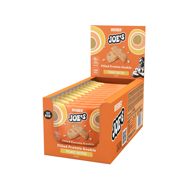 Weider Joe´s Filled Protein Cookie 12er Box Peanut Butter