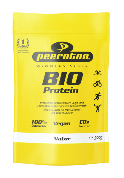 Peeroton BIO Vegan Protein Pulver Mix 500g Beutel Natur MHD 02-2026