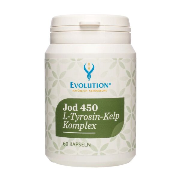 Evolution Jod 450 L-Tyrosin-Kelp Komplex Kapseln