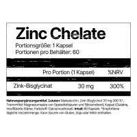4Endurance Zinc Chelate (Bisglycinate) 60 Kapseln