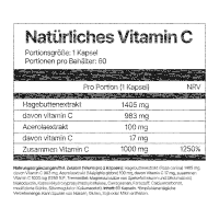 4Endurance Natürliches Vitamin C 60 Kapseln