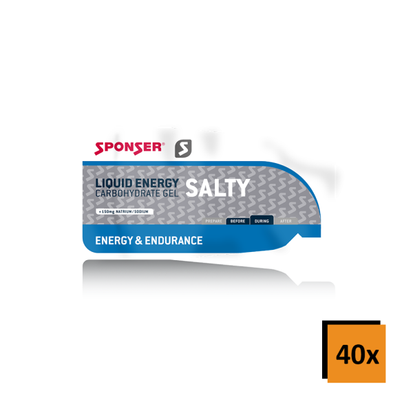 Sponser Liquid Energy Long Salty Gel 40er Box