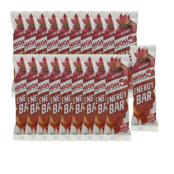 High5 Energy Bar Riegel 20er Pack à 25g Berry MHD 06-2026