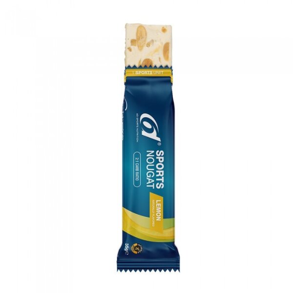 6d Sports Nutrition Nougat Riegel Lemon MHD 03-2026
