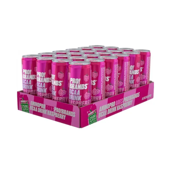 PRO!Brands BCAA Drink Himbeere 24er Tray MHD 03-2026