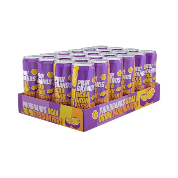 PRO!Brands BCAA Drink Maracuja 24er Tray MHD 05-2026