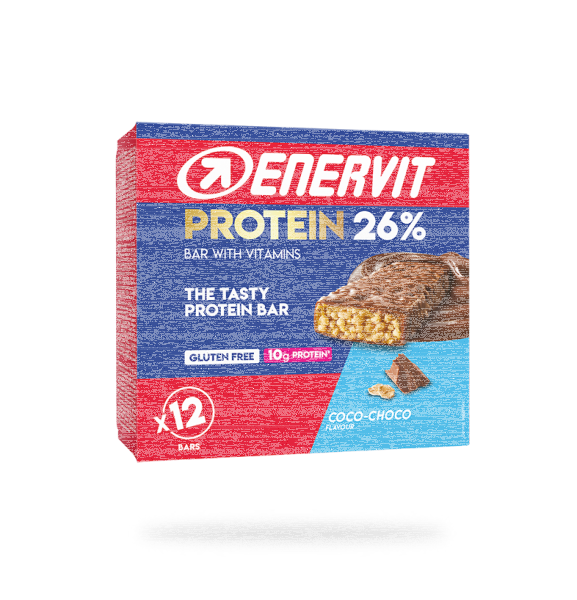 Enervit Protein 26% Riegel 40g 12er Box Coco-Choco